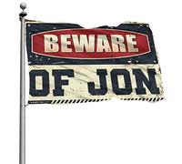 Bandiere per auto per stanza Beware Of Jon bandiera decorazioni cortile stanza roba (152 x 244 cm)