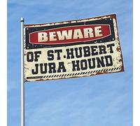 Bandiere per auto per stanza Beware Of St.Hubert Jura Hound bandiera decorazioni cortile stanza roba (152 x 244 cm)