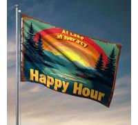 Bandiere per camera da letto adolescenti e ragazze Enjoy Our Happy Hour Special Today! Bandiera da bar per esterni, decorazione per camera da letto (30 x 45 cm)