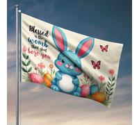 Bandiere per camera da letto divertente benedetto è l'utero che ti annoiava. Bandiera decorazioni esterne per cortile bandiere per ragazzi (152 x 244 cm)