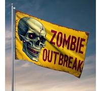 Bandiere per camera da letto Zombie Apocalypse: The Final Warning bandiera decorazioni da cortile accessori per la stanza da uomo (120 x 180 cm)