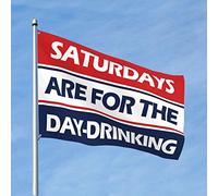 Bandiere per camera dei ragazzi Saturdays Are For The Day-Drinking Bandiere Dorm per ragazze Accessori per piscina (60 x 90 cm)