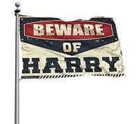 Bandiere per camera per adolescenti Beware Of Harry Flag Man decorazioni per grotte piscina roba (120 x 180 cm)