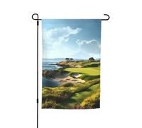 Bandiere per campi da golf sul mare per esterni, 30,5 x 45,7 cm, stampa su entrambi i lati, bandiere da giardino per esterni, bandiera per vacanze con occhielli, bandiera per casa e cortile, per