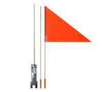 Bandiere per carrello da golf, bandiera impermeabile per ciclismo con asta forte, bandiera arancione portatile per pubblicità su biciclette, bandiera per golf cart da esterno con anello per bicicletta