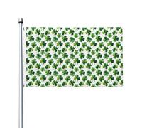 Bandiere per casa da cortile alla moda con quadrifogli, striscione di auguri con occhielli per interni ed esterni, decorazioni per la casa