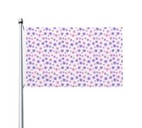 Bandiere per casa da cortile con motivo a margherita, 9 x 1,5 m, striscione di auguri con occhielli per interni ed esterni, decorazioni per la casa