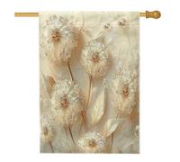 Bandiere per casa di fiori con dente di leone primaverile, 71 x 101 cm, double face, per esterni, stile 3D, lussuosi fiori standard verticali, bandiera per la casa, bandiera moderna con stampa da