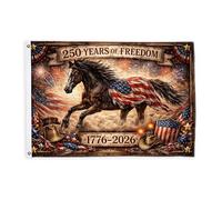 Bandiere per cavalli per esterni, rustiche patriottiche, stelle, strisce, indipendenza, bandiere decorative rosse, striscione decorativo per esterni, resistente allo sbiadimento, decorazione per