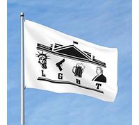 Bandiere per dormitorio per ragazzi Banger-Lgbt-Liberty Guns bandiera birra decorazione casa casa divertente regalo marito (30 x 45 cm)