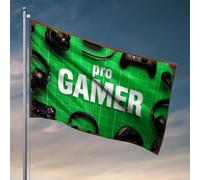 Bandiere per dormitorio universitario Pro Gamer Gear: cuffie, controller e altro ancora! Bandiera per camera universitaria divertente decorazione dormitorio (30 x 45 cm)