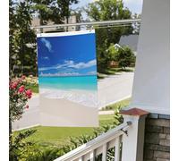Bandiere per esterni divertenti banner bianco spiaggia tropicale mare giardino bandiera stampa su entrambi i lati bandiera cortile benvenuto giardino banner per casa prato bandiere decorazione interni