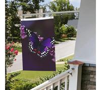 Bandiere per esterni divertenti banner viola prugna farfalla bandiera da giardino stampa su entrambi i lati bandiera da cortile banner da giardino di benvenuto per casa prato bandiere decorazione