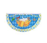 Bandiere per fan Oktoberfest, bandierine per fan Oktoberfest, bandiera pieghettata per fan della birra, bandiera bavarese a quadri mezza bandiera da appendere, bandiera bianca blu per esterni, portico