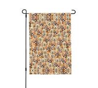 Bandiere per finestre con cani Labrador Retriever, su entrambi i lati, piccole bandiere per finestre, 71,1 x 101,6 cm, per cucina e sala da pranzo