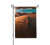 Bandiere per finestre con dune di sabbia su entrambi i lati, piccole bandiere per finestre 71,1 x 101,6 cm per la decorazione della cucina e della sala da pranzo