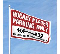 Bandiere per i ragazzi giocatore di hockey solo parcheggio bandiera poster cool per ragazzi Tiki Bar per patio esterno (dimensioni: 152 x 244 cm)