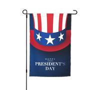 Bandiere per il giorno del presidente felice, bandiera da giardino, decorazione perfetta per il cortile, striscione da 12 x 18 pollici, decorazione per esterni bifacciale, arazzo per feste, arredament