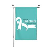 Bandiere per il mese della consapevolezza sul cancro ai polmoni, bandiera da giardino, decorazione perfetta per il cortile, striscione da 12x18 pollici, decorazione per esterni bifacciale, arazzo per