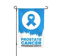 Bandiere per il mese della consapevolezza sul cancro alla prostata, bandiera da giardino, decorazione perfetta per il cortile, striscione da 12 x 18 pollici, decorazione per esterni bifacciale, arazzo