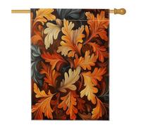 Bandiere per la casa con foglie d'acero autunnali 70 x 101 cm per esterni, bandiere per la casa verticali standard autunnali astratte anni '70, bandiere per la casa in lino estetiche vintage per