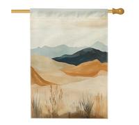 Bandiere per la casa con scena dei deserti primaverili, 71,1 x 101,6 cm, doppio lato, paesaggio rustico occidentale, bandiere verticali per la casa, bandiere di iuta sud-ovest decorazioni per esterni