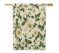 Bandiere per la casa dei fiori di camomilla primaverile, 71 x 101 cm, double face, per esterni, vintage, fiori di campo, fiori di campo, bandiera verticale in tela per la casa, bandiera estetica per
