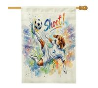 Bandiere per la casa del cane Beagle 2026, 71 x 101 cm, double face, per esterni, partita di cucciolo, tiro a pallavolo, bandiere verticali standard per la casa, decorazione per cortile e cortile