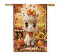 Bandiere per la casa in alpaca autunnale, 71 x 101 cm, per esterni, bandiere verticali standard per la casa in lino, bandiere per la casa in lino verticale per bambini, decorazione per esterni