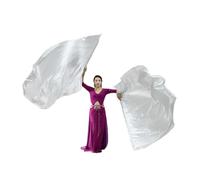 Bandiere per la danza di lode 2 pezzi bandiere di adorazione, danza lode, della chiesa con asta scalabile, a semicerchio Per il palcoscenico