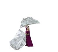 Bandiere per la danza di lode Accessori for la danza con bandiera Costumi for spettacoli in chiesa 190 × 140 Bandiere di lode multicolore aste telescopiche Per il palcoscenico