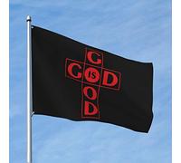 Bandiere per la decorazione della stanza God Is Good All Time Flag Graphic Flags for Room Decor For Man Caverne (60X90CM)