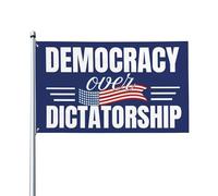 Bandiere per la democrazia contro la dittatura, striscione anti-idiota da 3x5 piedi