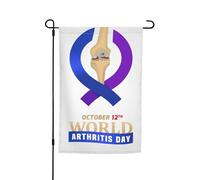 Bandiere per la giornata di sensibilizzazione sull'osteoporosi, bandiere da giardino, decorazione perfetta per il cortile, striscione da 12 x 18 pollici, decorazione per esterni bifacciale, arazzo per