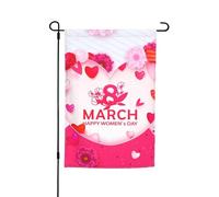 Bandiere per la giornata internazionale della donna 2024, bandiera da giardino, decorazione perfetta per il cortile, striscione da 12 x 18 pollici, decorazione per esterni bifacciale, arazzo per feste