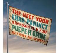 Bandiere per la stanza dei ragazzi The Need Your Head Panic Flag Vintage Bar Decor Retro Room Decor (120 x 180 cm)