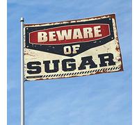 Bandiere per la tua stanza Attenzione allo zucchero bandiera musica decorazione bar decorazione per casa (152 x 244 cm)