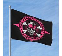 Bandiere per la tua stanza della Repubblica dei Pirati Rosa Bandiera Musica Decorazione Bar Decorazione per la Casa (30 x 45 cm)