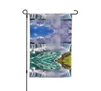 Bandiere per padiglione delle cascate del Niagara con motivi, bandiere verticali da patio, adatte per balcone, giardino e portico.
