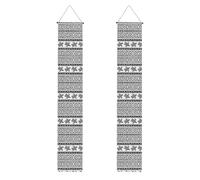 Bandiere per porta di Halloween con stampa etnica a righe tartaruga,Banner portico per porta d'ingresso,Decorazioni interne esterne