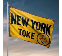 Bandiere per stanza per ragazzi New York Toke: una bandiera americana sorridente edizione bandiere per camera adolescenti ragazze adolescenti roba (30 x 45 cm)