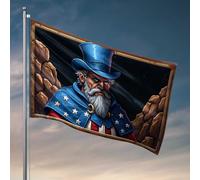 Bandiere per stanza per ragazzi patriota americano: una figura storica in abbigliamento patriottico bandiera decorazione per uomo bandiera grotta per camera da letto (30 x 45 cm)
