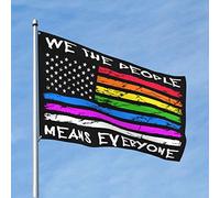 Bandiere per stanza ragazze We The People Means Everyone Flag Room Stuff Hippie Decor (152 x 244 cm)