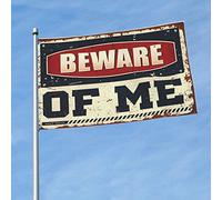 Bandiere per uomo Cave Beware Of Me Bandiera Man Cabe Decor Winter House Flag (60 x 90 cm)