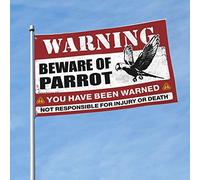 Bandiere per uomo Cave Beware Of Parrot Flag Man Cabe Decor Winter House Flag (60 x 90 cm)