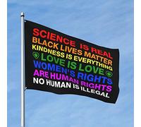 Bandiere per uomo Cave Science Is Real Black Lives Matter Blm Love bandiera arcobaleno bandiera invernale casa bandiera accessori da scrivania per uomo (120 x 180 cm)