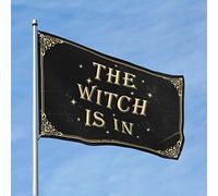 Bandiere per uomo Cave The Witch Is In Flag Winter House Flag Accessori da scrivania per uomo (152 x 244 cm)