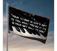 Bandiere per uomo Caverna Abbraccia il tuo talento: un regalo musicale da Dio, bandiere per stanza per ragazze roba da piscina (152 x 244 cm)