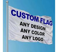 Bandiere personalizzate per progettare la propria immagine, testo, foto, logo, bandiera personalizzata per festival, compleanno, vacanze, Natale, giardino, cortile, 0,6 x 0,9 m, 0,9 x 1,5 m, 1,2 x 1,8