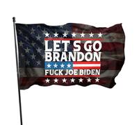 Bandiere Pirata 90X150Cm Fuck Joe Biden Let'S Go Brandon Doppia Cucitura All'Aperto Flag Resistente Alle Intemperie Bandiera Per Decorazione,Ristoranti